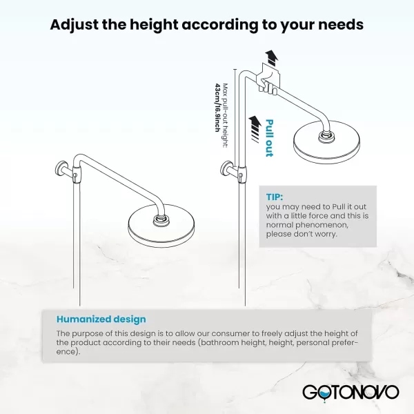 imagegotonovo Polish Chrome Shower Faucet Set 8inch Shower Head with Handheld Spray Double Lever Handle Tub Spout Triple Function Bathroom Shower FixtureWall MountAntique Brass