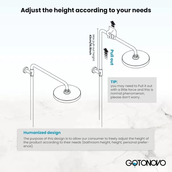 imagegotonovo Polish Gold Exposed Bathroom Shower Faucet 8 Inch Rainfall Shower Head System Handheld Spray Bathroom Wall Mount Shower Fixture SetOilBubbed Bronze