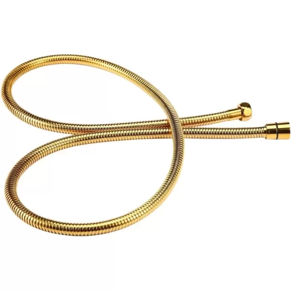 imagegotonovo Shower Hose 59 Inches for Bathroom Extra Long SUS304 Stainless Steel Handheld Shower Head Hose with Brass Insert and Nut Flexible Brushed NickelClawfoot Tub Adapter