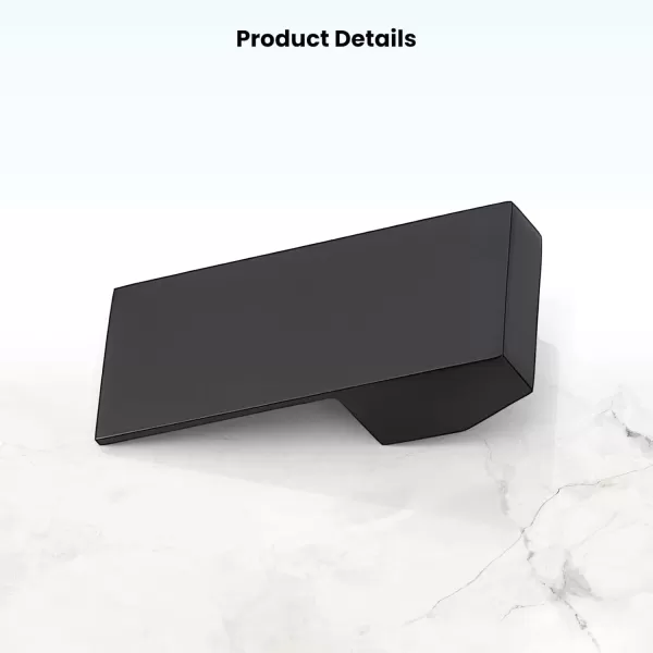 imagegotonovo Single Matte Black Shower Flat Lever Handle Replacement LavatoryBathtubBathroom Shower Faucet Part Accessory Single Shower HandleMatte Black