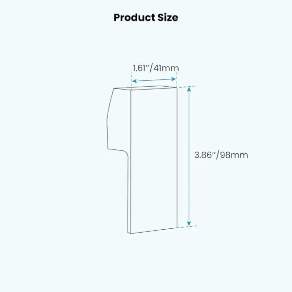 imagegotonovo Single Matte Black Shower Flat Lever Handle Replacement LavatoryBathtubBathroom Shower Faucet Part Accessory Single Shower HandlePolish Chrome