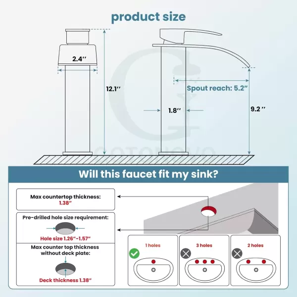imagegotonovo Waterfall Tall Bathroom Faucet Single Handle Bathroom Faucets for Sink 1 Hole Stainless Steel Vessel Sink Faucet Modern Mixer Tap Wash Basin Faucet Without Pop Up Drain Oil Rubbed BronzeBrushed Nickel
