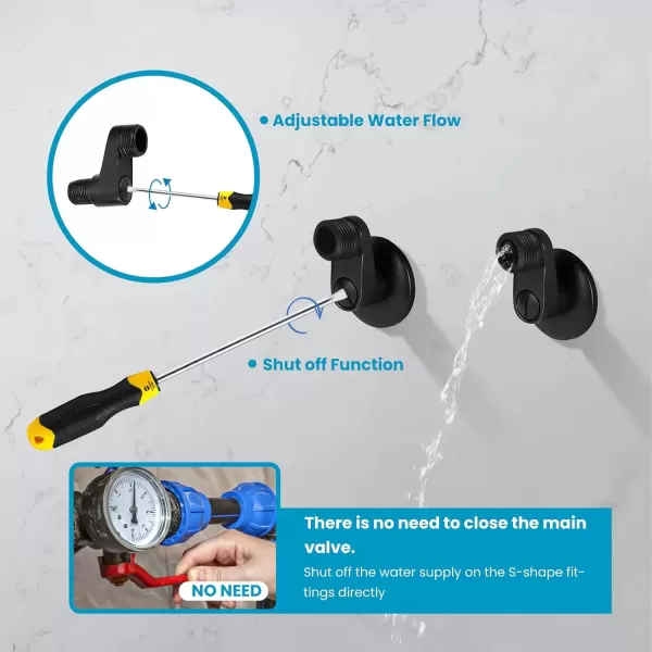 imagegotonovo Clawfoot Bathtub Faucet Tub Filler with Hand Held Shower Faucet Set Victorian Double Cross Handle 6 Inch Center Adjustable Swing Arms Tub Mount Short Adapter Matte BlackOil Rubbed Bronze