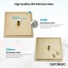 imagegotonovo Rain Shower Faucet System Set Rainfall Shower Head with Handheld Sprayer Waterfall Tub Spout Wall Mounted Mixer Combo Roughin Valve and Trim Included 12 Inch Polished ChromeBrushed Gold