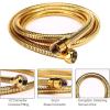imagegotonovo Shower Hose 59 Inches for Bathroom Extra Long SUS304 Stainless Steel Handheld Shower Head Hose with Brass Insert and Nut Flexible Matte BlackClawfoot Tub Adapter