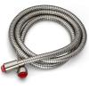 imagegotonovo Shower Hose 59 Inches for Bathroom Extra Long SUS304 Stainless Steel Handheld Shower Head Hose with Brass Insert and Nut Flexible Matte BlackBrushed Nickel