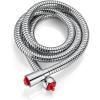 imagegotonovo Shower Hose 59 Inches for Bathroom Extra Long SUS304 Stainless Steel Handheld Shower Head Hose with Brass Insert and Nut Flexible Matte BlackPolished Chrome