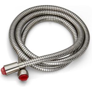 imagegotonovo Shower Hose 59 Inches for Bathroom Extra Long SUS304 Stainless Steel Handheld Shower Head Hose with Brass Insert and Nut Flexible Matte BlackBrushed Nickel