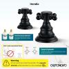 imagegotonovo 3 Hole Widespread Bathroom Sink Faucet Double Cross Handle Mixer Tap Faucet for Bathroom Sink Vanity Faucet Deck Mount Basin Hot Cold Water Matching Pop Up Drain Oil Rubbed BronzeMatte Black