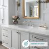 imagegotonovo 3 Hole Widespread Bathroom Sink Faucet Double Cross Handle Mixer Tap Faucet for Bathroom Sink Vanity Faucet Deck Mount Basin Hot Cold Water Matching Pop Up Drain Oil Rubbed BronzePolished Chrome