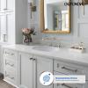 imagegotonovo 3 Hole Widespread Bathroom Sink Faucet Double Cross Handle Mixer Tap Faucet for Bathroom Sink Vanity Faucet Deck Mount Basin Hot Cold Water Matching Pop Up Drain Oil Rubbed BronzeBrushed Nickel