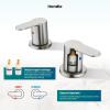 imagegotonovo Bathroom Faucets for Sink 3 Hole 2 Handles Widespread Bathroom Sink Faucet Deck Mount with Pop Up DrainWater Lines Bathroom Sink Fixtures Cross Handle Oil Rubbed BronzeBrushed Nickel