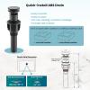 imagegotonovo Bathroom Faucets for Sink 3 Hole 2 Handles Widespread Bathroom Sink Faucet Deck Mount with Pop Up DrainWater Lines Bathroom Sink Fixtures Cross Handle Oil Rubbed BronzeOil Rubbed Bronze