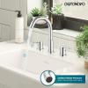 imagegotonovo Bathroom Faucets for Sink 3 Hole 2 Handles Widespread Bathroom Sink Faucet Deck Mount with Pop Up DrainWater Lines Bathroom Sink Fixtures Cross Handle Oil Rubbed BronzePolished Chrome
