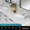 imagegotonovo Bathroom Faucets for Sink 3 Hole 2 Handles Widespread Bathroom Sink Faucet Deck Mount with Pop Up DrainWater Lines Bathroom Sink Fixtures Cross Handle Oil Rubbed BronzePolished Chrome