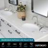 imagegotonovo Bathroom Faucets for Sink 3 Hole 2 Handles Widespread Bathroom Sink Faucet Deck Mount with Pop Up DrainWater Lines Bathroom Sink Fixtures Cross Handle Oil Rubbed BronzeBrushed Nickel