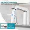 imagegotonovo Bathroom Sink Faucet 3 Holes 2 Handles Widespread 8 Inch Bath Faucet with Pop Up Drain Hot Cold Water Supply Lines Lavatory Vanity Faucet Set Thin 7 Head Brushed NickelPolish Chrome