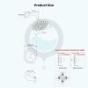 imagegotonovo Tub Shower Faucet Set Shower Head and Handle Set 6 Modes 6 inch Shower Head Kit with Tub Spout High Pressure Shower System Combo Shower Trim Kit with Valve Round Shower Head Matte BlackBrushed Nickel