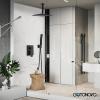 imagegotonovo Bathroom Rain Shower Combo Set Ceiling Mount with Handheld Spray High Pressure Luxury Shower Mixer Faucet with Roughin Valve Shower Trim 2 Function 10 inch Shower Head Oil Rubbed BronzeOil Rubbed Bronze