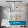 imagegotonovo Bathroom Rain Shower Combo Set Ceiling Mount with Handheld Spray High Pressure Luxury Shower Mixer Faucet with Roughin Valve Shower Trim 2 Function 10 inch Shower Head Oil Rubbed BronzeBrushed Nickel