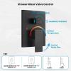 imagegotonovo Bathroom Rain Shower Combo Set Ceiling Mount with Handheld Spray High Pressure Luxury Shower Mixer Faucet with Roughin Valve Shower Trim 2 Function 10 inch Shower Head Oil Rubbed BronzeOil Rubbed Bronze