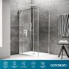 imagegotonovo Bathroom Rain Shower Combo Set Ceiling Mount with Handheld Spray High Pressure Luxury Shower Mixer Faucet with Roughin Valve Shower Trim 2 Function 10 inch Shower Head Oil Rubbed BronzeBrushed Nickel