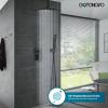 imagegotonovo Bathroom Rain Shower Combo Set Ceiling Mount with Handheld Spray High Pressure Luxury Shower Mixer Faucet with Roughin Valve Shower Trim 2 Function 10 inch Shower Head Oil Rubbed BronzeOil Rubbed Bronze