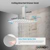 imagegotonovo Bathroom Rain Shower Combo Set Ceiling Mount with Handheld Spray High Pressure Luxury Shower Mixer Faucet with Roughin Valve Shower Trim 2 Function 10 inch Shower Head Oil Rubbed BronzeBrushed Nickel