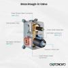 imagegotonovo Bathroom Rain Shower Combo Set Ceiling Mount with Handheld Spray High Pressure Luxury Shower Mixer Faucet with Roughin Valve Shower Trim 2 Function 10 inch Shower Head Oil Rubbed BronzeOil Rubbed Bronze