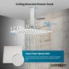 imagegotonovo Bathroom Rain Shower Combo Set Ceiling Mount with Handheld Spray High Pressure Luxury Shower Mixer Faucet with Roughin Valve Shower Trim 2 Function 10 inch Shower Head Oil Rubbed BronzeBrushed Nickel