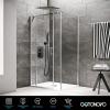 imagegotonovo Bathroom Rain Shower Combo Set Ceiling Mount with Handheld Spray High Pressure Luxury Shower Mixer Faucet with Roughin Valve Shower Trim 2 Function 10 inch Shower Head Oil Rubbed BronzeMatte Black