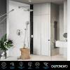 imagegotonovo Shower Trim Kit 10 Inch Round Rainfall Shower Head 3 Modes Wall Mounted with 6Functions ABS Handheld Spray Shower System Pressure Balanced Roughin Valve and Trim Included Brushed Nickel