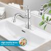 imagegotonovo Bathroom Sink Faucet 1 Hole Single Handle Lavatory Vanity Faucet 360 Swivel Basin Mixer Tap with Pop Up Drain Bathroom Faucet 71 Inch Spout Reach Oil Rubbed BronzePolish Chrome