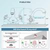 imagegotonovo Bathroom Sink Faucet Single Hole Double Cross Handle Knobs Lavatory Vessel Sink Mixer Tap Bathroom Faucet with Pop up Drain and Deck Cover Plate Polish GoldOil Rubbed Bronze