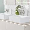 imagegotonovo Tall Bathroom Faucets for Sink 1 Hole Single Handle Modern Vessel Sink Faucets Waterfall Spout with Water Hoses Solid Brass Vanity Bar Deck Mount with Pop Up Drain Matte BlackBrushed Nickel