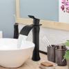 imagegotonovo Waterfall Vessel Sink Faucet for Sink 1 HoleSingle Handle Tall Bathroom Sink FaucetBrass Waterfall Bathroom Faucet Arc Body Mixer Tap with Pop Up Drain and Supply LinePolish GoldMatte Black