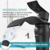 imagegotonovo Waterfall Vessel Sink Faucet for Sink 1 HoleSingle Handle Tall Bathroom Sink FaucetBrass Waterfall Bathroom Faucet Arc Body Mixer Tap with Pop Up Drain and Supply LinePolish GoldMatte Black