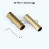 imagegotonovo Polished Chrome Lavatory Shower Faucet Adjustable Rod Fittings Wall Mount Extension Tube 11quot Extendable to 21quot Shower Faucet Kit Full Brass ConstructionAntique Brass