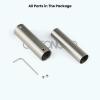 imagegotonovo Polished Chrome Lavatory Shower Faucet Adjustable Rod Fittings Wall Mount Extension Tube 11quot Extendable to 21quot Shower Faucet Kit Full Brass ConstructionBrushed Nickel
