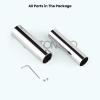 imagegotonovo Polished Chrome Lavatory Shower Faucet Adjustable Rod Fittings Wall Mount Extension Tube 11quot Extendable to 21quot Shower Faucet Kit Full Brass ConstructionPolish Chrome
