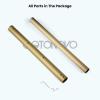 imagegotonovo Polished Chrome Lavatory Shower Faucet Adjustable Rod Fittings Wall Mount Extension Tube 11quot Extendable to 21quot Shower Faucet Kit Full Brass ConstructionAntique Brass