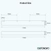 imagegotonovo Polished Chrome Lavatory Shower Faucet Adjustable Rod Fittings Wall Mount Extension Tube 11quot Extendable to 21quot Shower Faucet Kit Full Brass ConstructionPolish Chrome