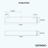 imagegotonovo Polished Chrome Lavatory Shower Faucet Adjustable Rod Fittings Wall Mount Extension Tube 11quot Extendable to 21quot Shower Faucet Kit Full Brass ConstructionMatte Black
