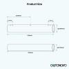 imagegotonovo Polished Chrome Lavatory Shower Faucet Adjustable Rod Fittings Wall Mount Extension Tube 11quot Extendable to 21quot Shower Faucet Kit Full Brass ConstructionAntique Brass