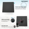 imagegotonovo Shower Head and Handle Set Shower Faucet Set Shower Mixer Complete Combo Set Tub Shower Trim Kit Black including Shower Valve 6quot Shower Head Matte Black