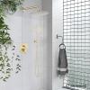 imagegotonovo 10 Inch Round Rain Shower System Wall Mounted Bathroom Mixer Combo Set High Pressure Shower Head with Rough in Valve Round Handheld Matte BlackBrushed Gold