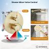 imagegotonovo 10 Inch Round Rain Shower System Wall Mounted Bathroom Mixer Combo Set High Pressure Shower Head with Rough in Valve Round Handheld Matte BlackBrushed Gold