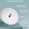 imagegotonovo 10 Inch Wall Mount Shower Faucet Set ABS Round Rain Shower Head with Handheld Spray Bathroom Shower System with Pressure Balance Valve Hot and Cold Water Polish ChromePolish Chrome
