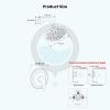 imagegotonovo Shower Faucet Set Bathroom Shower Head and Handle Set Complete 6 Settings 6 inch Rainfall Shower Head Kit High Pressure Shower System Combo Shower Trim Kit with Valve Matte BlackMatte Black