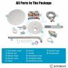 imagegotonovo Shower System 10 Inch Round Rainfall Showerhead Wall Mounted High Pressure Shower Faucet Set Fixture Combo with Rough in Valve and Cylindrical Handheld Spray Oil Rubbed BronzeBrushed Nickel